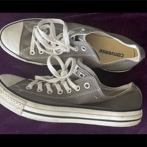 Gently worn Gray Converse Shoes Size 10.5